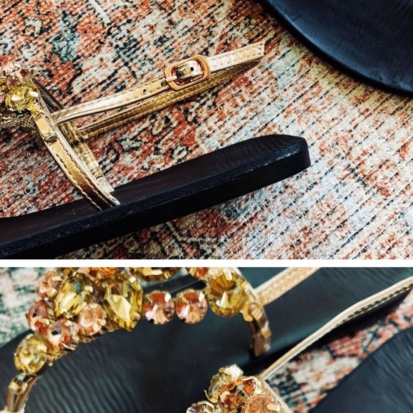 🔥🔥Brand New Rhinestone T-Strap Slide Sandals Slingback Open Toe Sandals 🔥🔥 - Picture 5 of 7